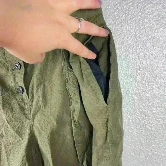 Rag & Bone Camille Cotton Seersucker Shorts Belted Paper Bag Womens 10 Pants - Picture 7 of 12